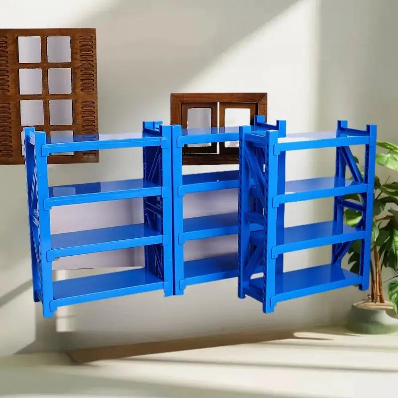 1:12 Scale Dollhouse Mini Storage Shelf & Display Rack Dollhouse Miniature QXL