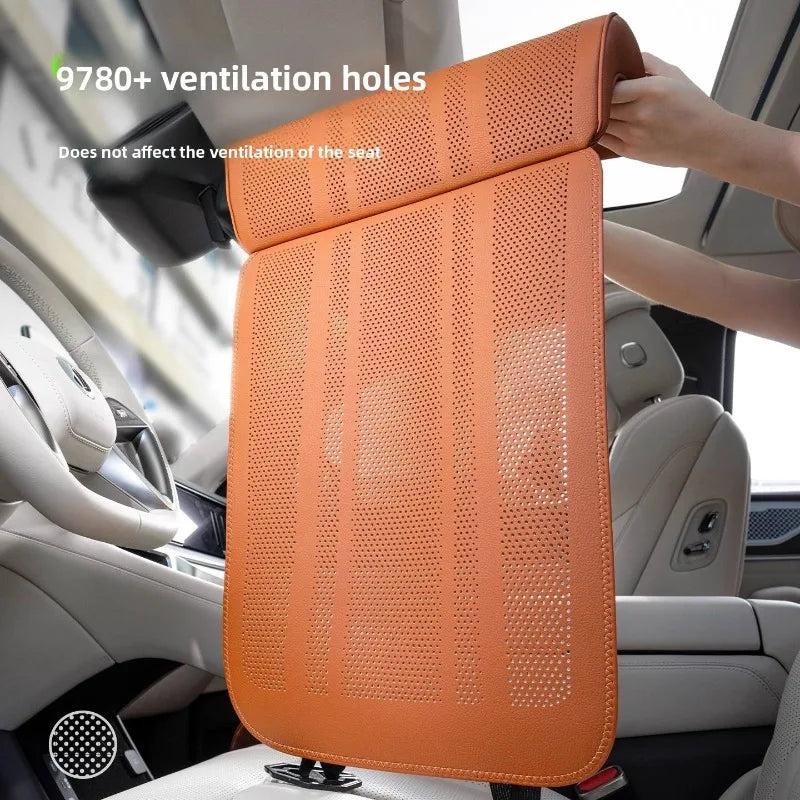 Luxury Car Leg Rest Pad | Ventilated Leather Seat Cover Car Seat Leg Rest QXL