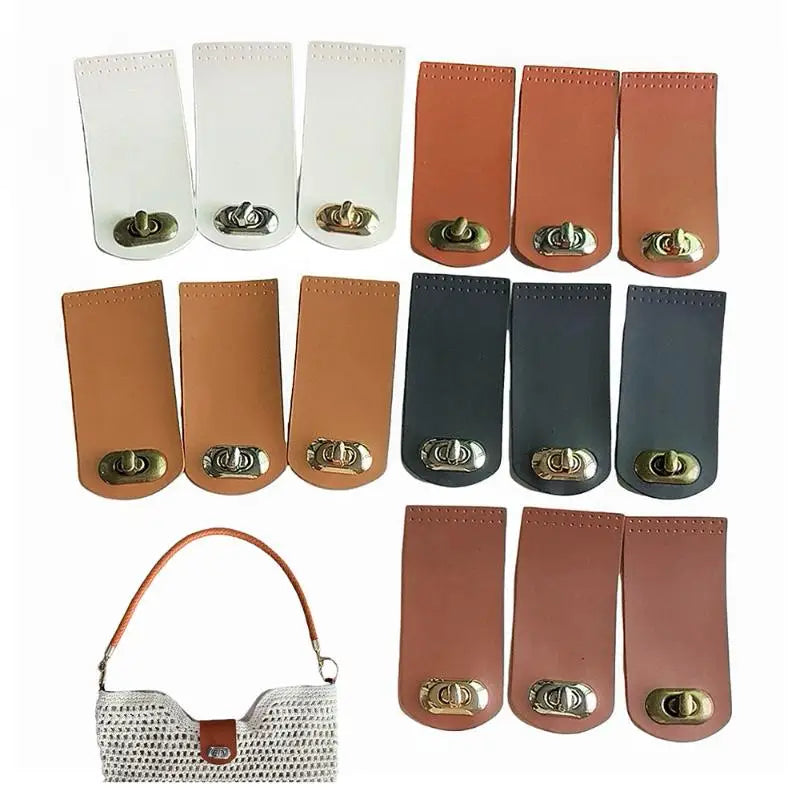 Leather Snap Closure Buckle for DIY Crochet Handbag & Purse Bag Snap Closure QXL