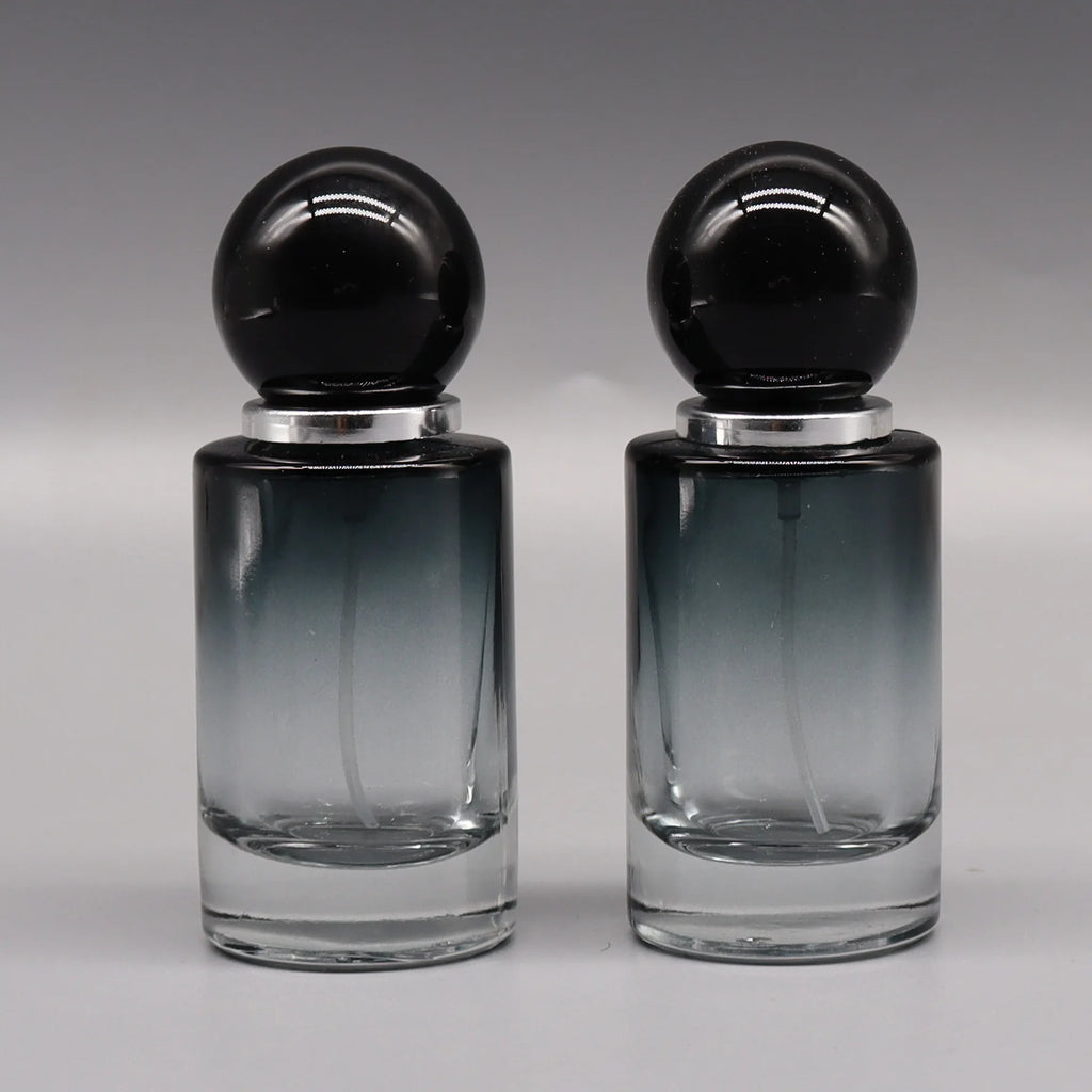 30ml Gradient Black Glass Perfume Spray Bottle | Refillable Perfume Atomizer Bottle QXL