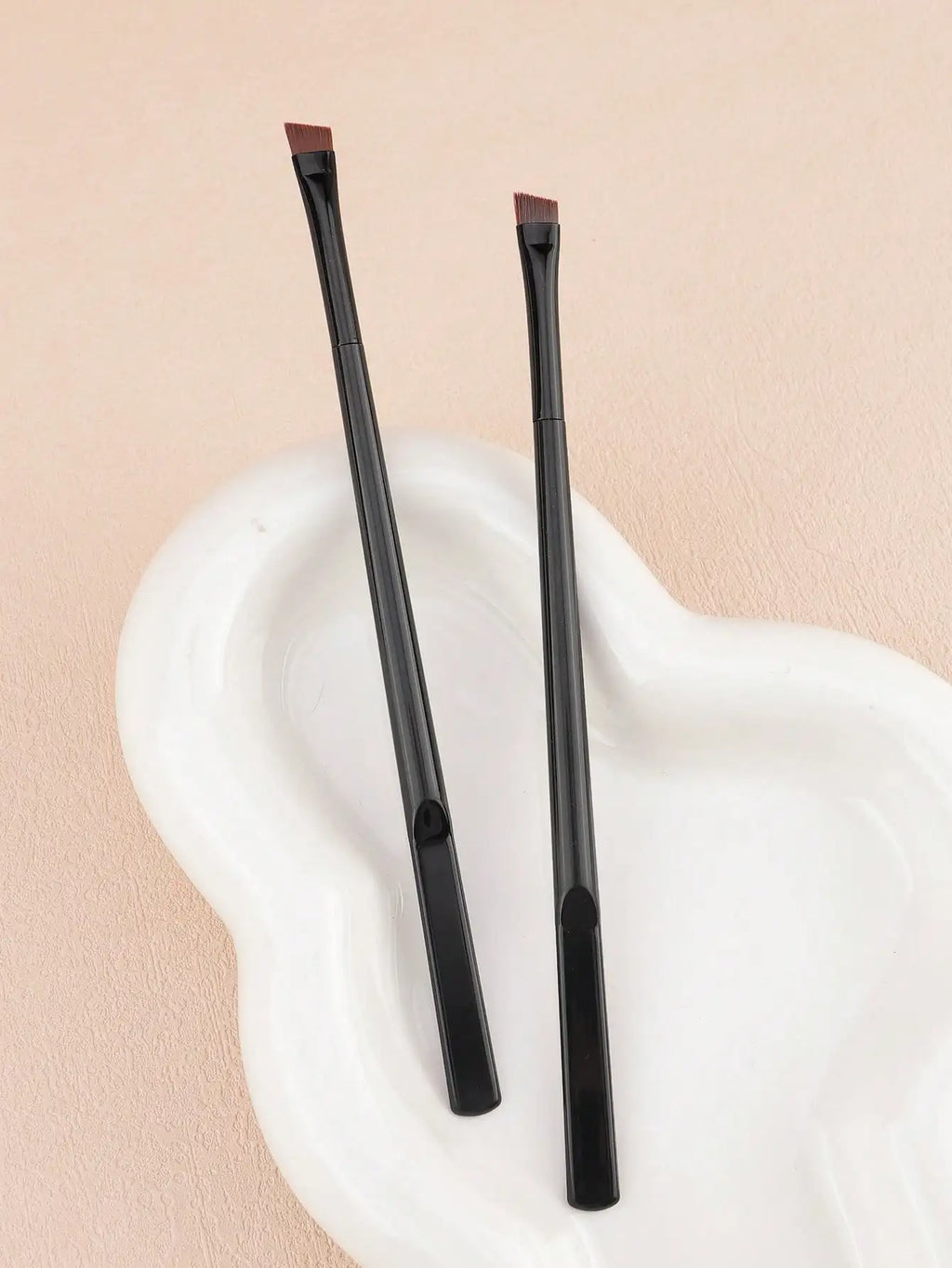 Slanted Flat Eyebrow Brush | Brow Pomade & Liner Applicator Eyebrow Makeup Brush QXL
