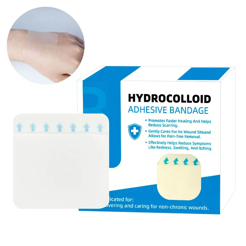 2-Pack Ultra-Thin Hydrocolloid Wound Dressing Patches Wound Dressing Patches QXL