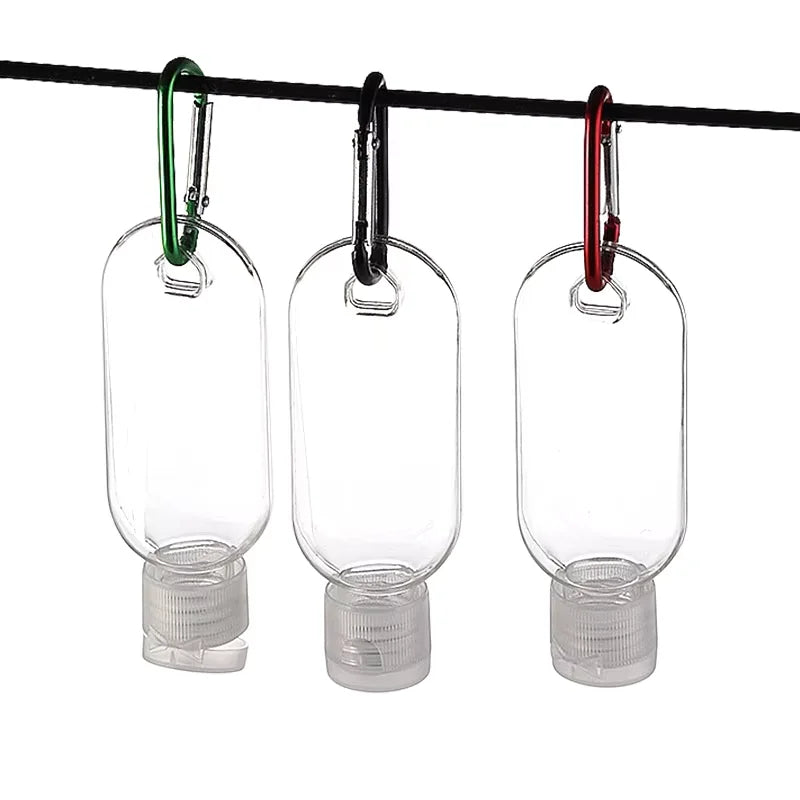 5-Pack Refillable Spray Bottles with Carabiner | 30ml & 60ml Travel Spray Bottles QXL