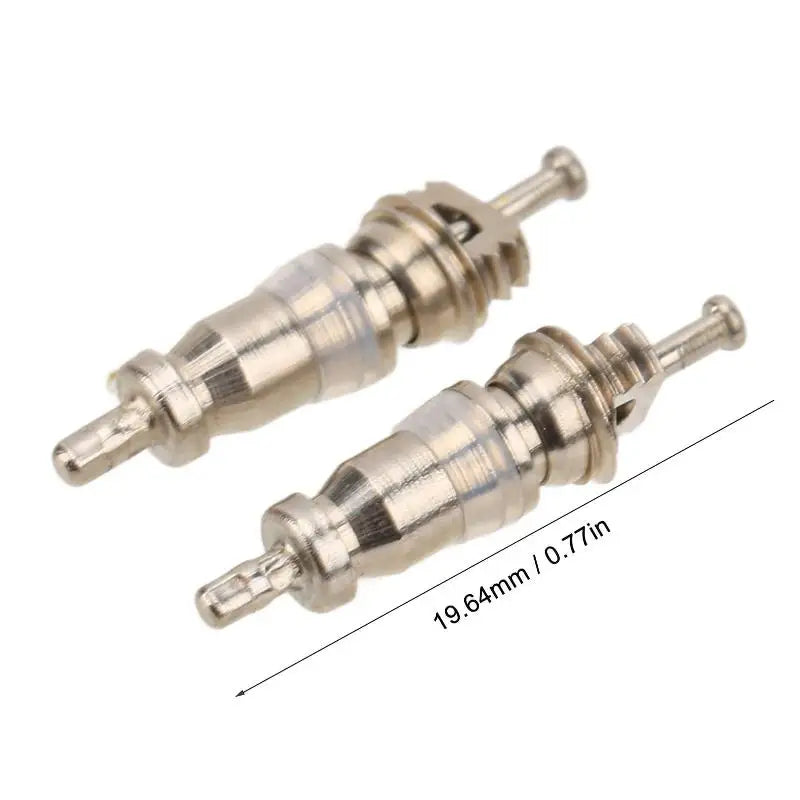 100-Pack R12 Schrader Valve Cores | Auto AC, HVAC & Bike Valve Core Set QXL