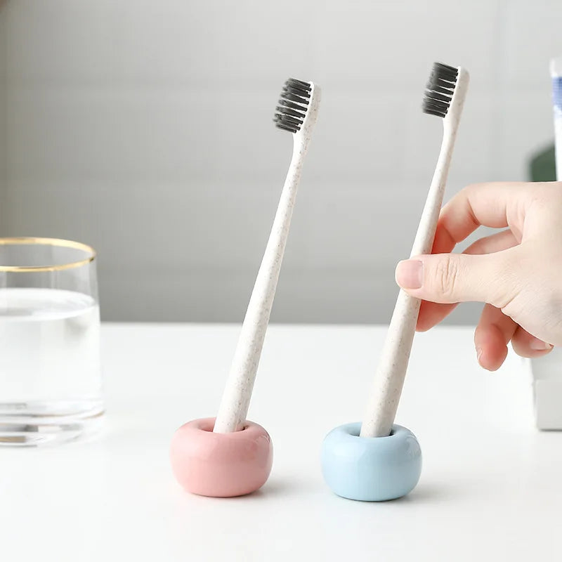 Ceramic Fish-Shaped Toothbrush Holder Stand & Head Cover Toothbrush Holder QXL