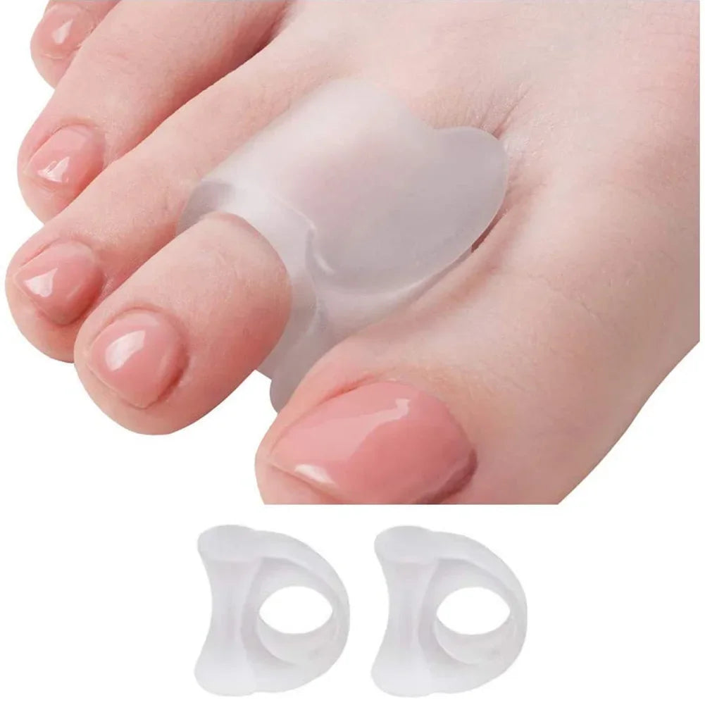 Silicone Toe Separator Correction Rings | 2-Pack Foot Care Toe Separator Rings QXL