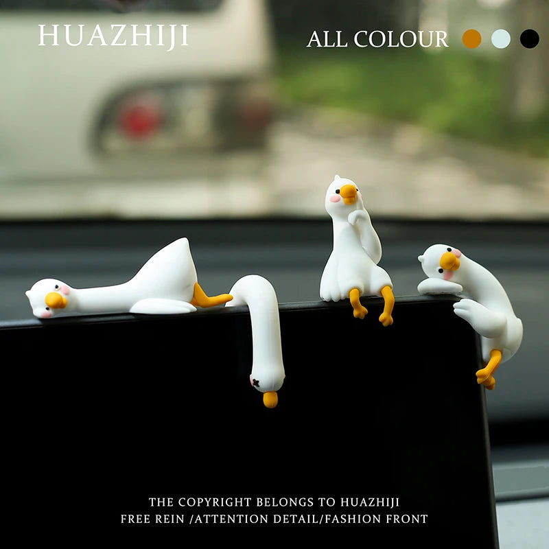 Cute 3D Mini Resin Duck Figurine | Desk & Car Decor Ornament Resin Figurine QXL