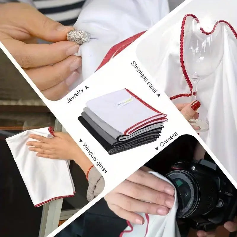 Large Nano Microfiber Polishing Cloth – Lens, Screen & Steel Microfiber Polishing Cloth QXL