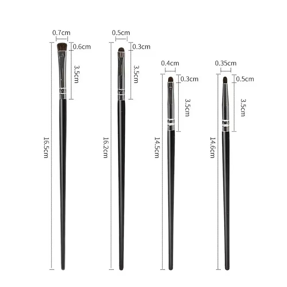 4-Piece Small Angle Eyeshadow Brush Set | Lying Silkworm Eyeshadow Brush Set QXL