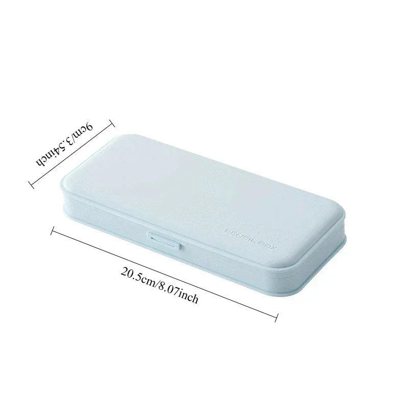 Minimalist Plastic Pencil Case | School & Office Stationery Box Pencil Case QXL