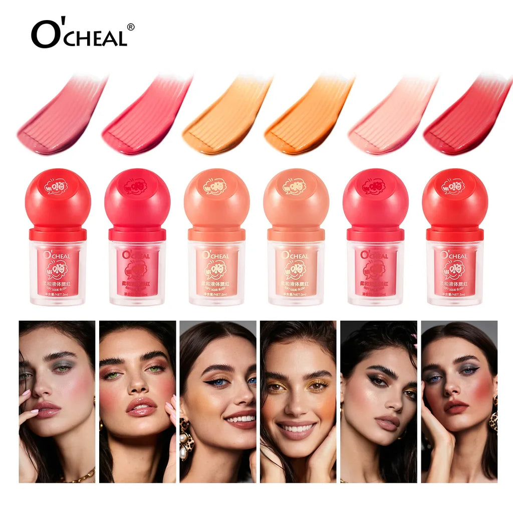 OCHEAL Liquid Blush Stick | High Pigment Long-Lasting Cream Liquid Blush Stick QXL