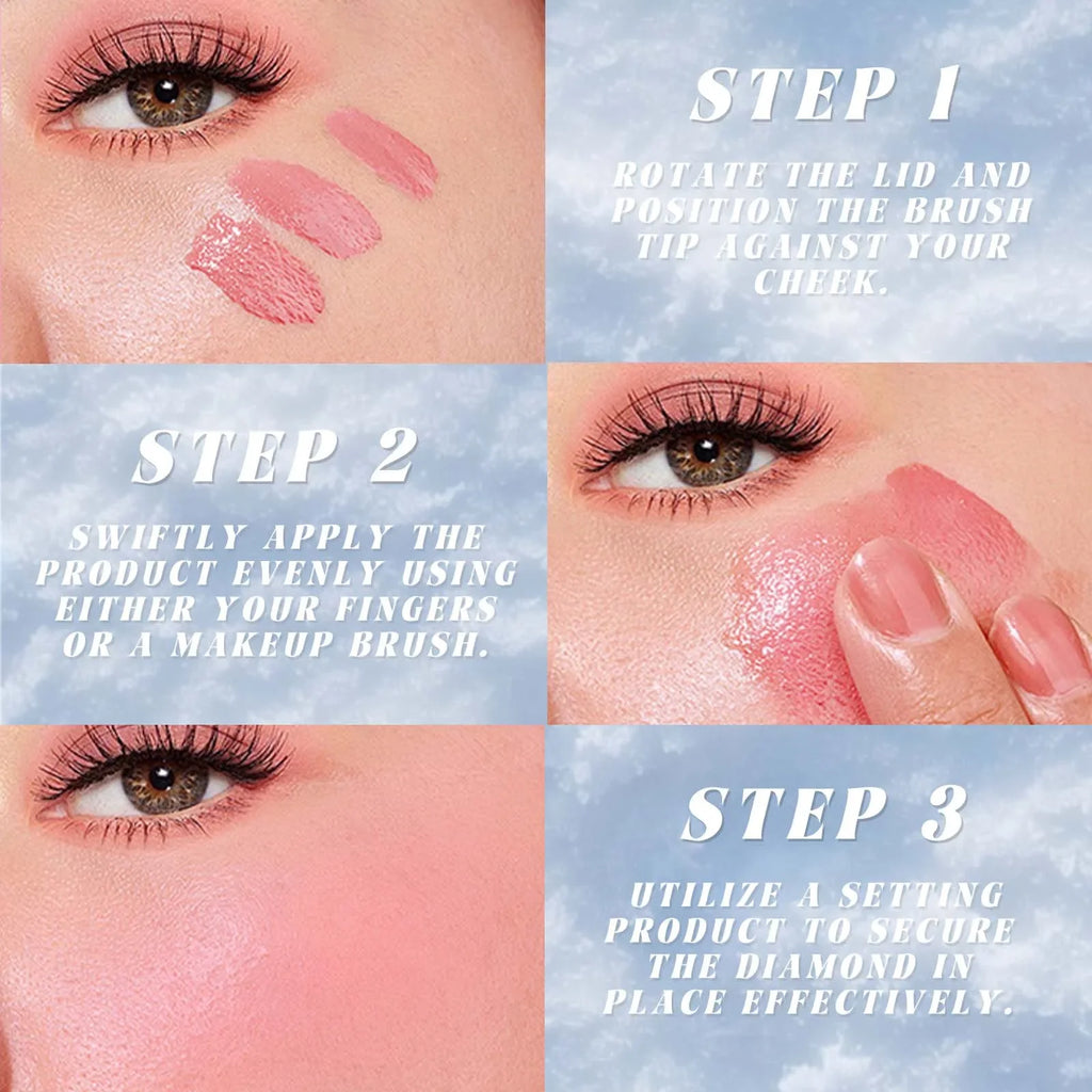 MLSMILE Marble Liquid Blush Highlighter & Contour – Waterproof Liquid Blush QXL