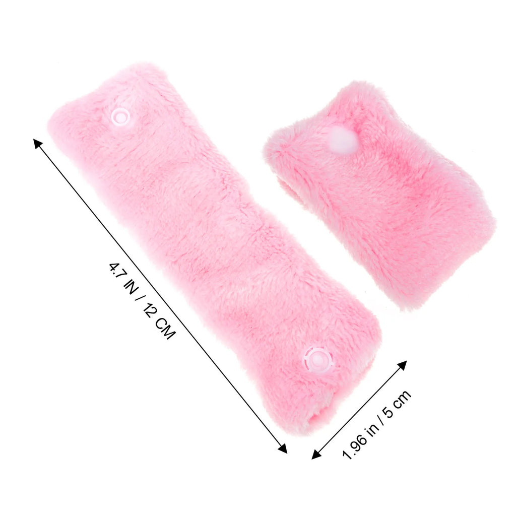 6-Pack Coral Fleece Heatless Sleeping Hair Rollers for Women Sleeping Hair Rollers QXL Pink