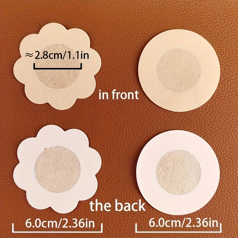Disposable Invisible Nipple Covers | Self-Adhesive Breast Petals Nipple Covers QXL