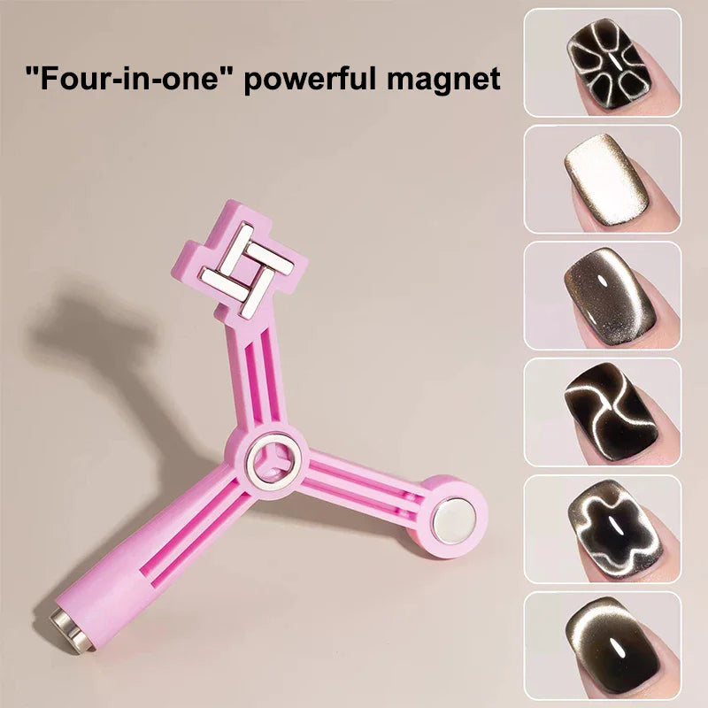 4-in-1 Cat Eye Nail Magnet Stick | UV/LED Gel Polish Tool Nail Art Magnet QXL