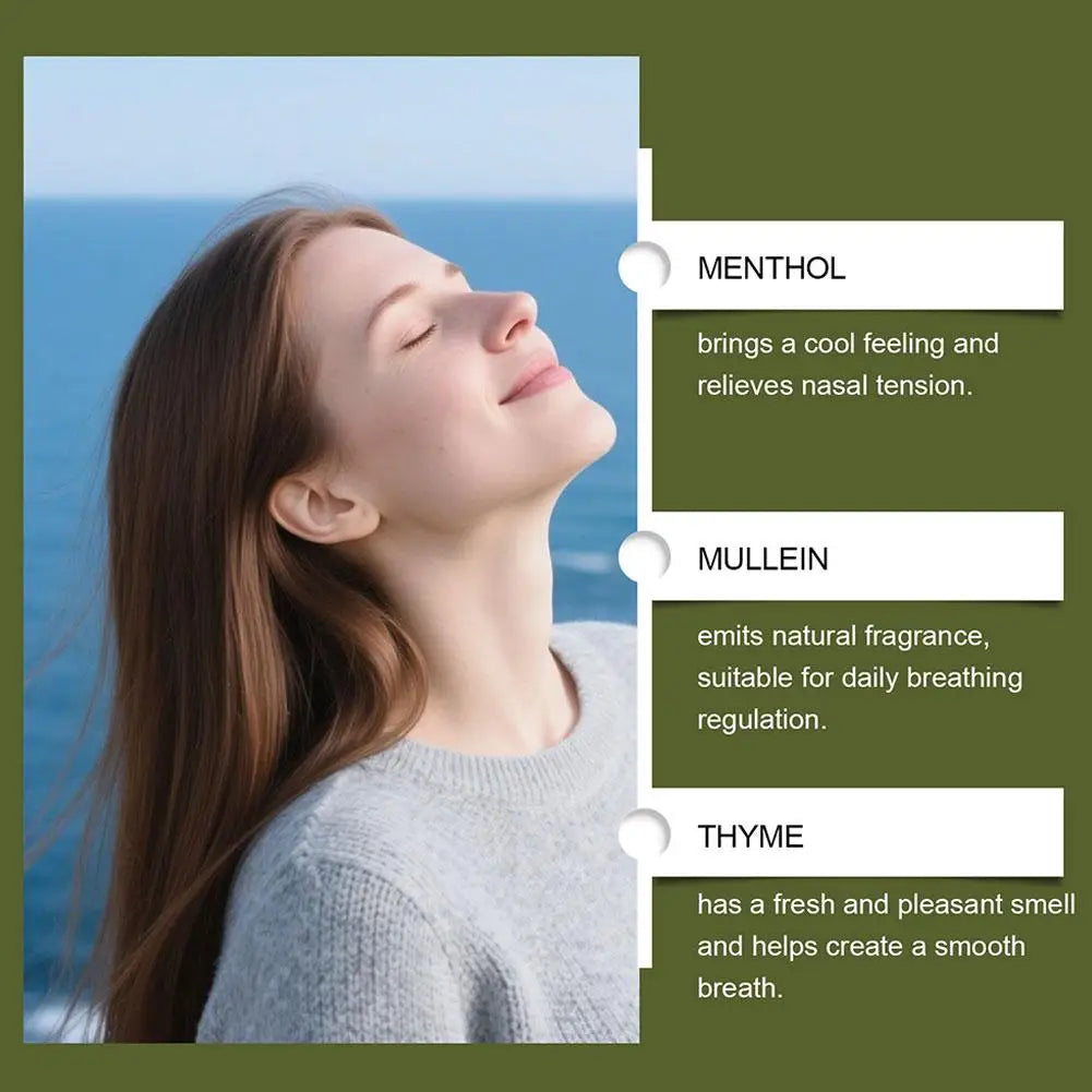 Mullein Herbal Aromatherapy Breathing Stick | 1 or 3 Pack Aromatherapy Inhaler Stick QXL