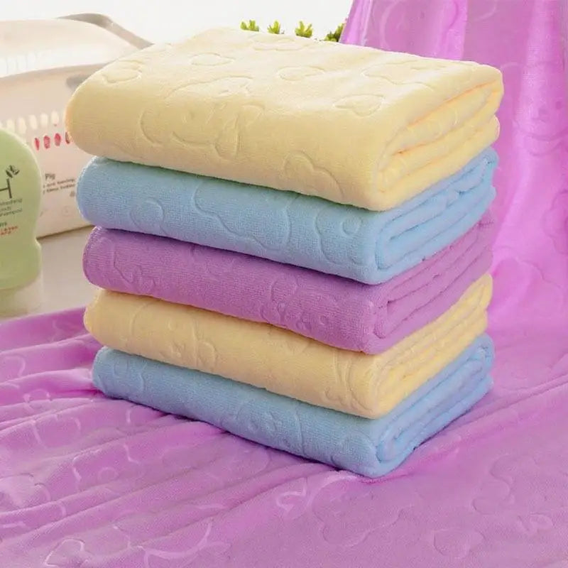Soft Microfiber Face Towel | Absorbent Embossed 30x70cm Microfiber Face Towel QXL