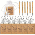 6-Set Teacher Appreciation Gift | Journals, Bamboo Pens & Keychains Appreciation Gift Set QXL 24pcs 6sets