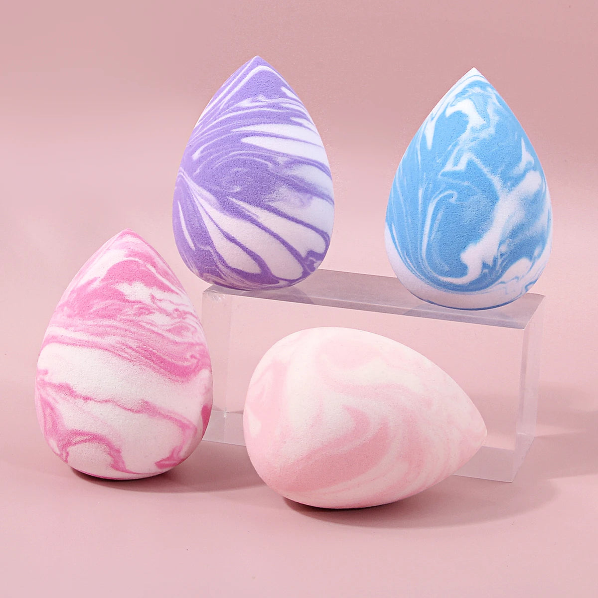 KOSSHOW 4-Pack Latex-Free Makeup Sponges | Wet & Dry Blender Makeup Blending Sponge QXL