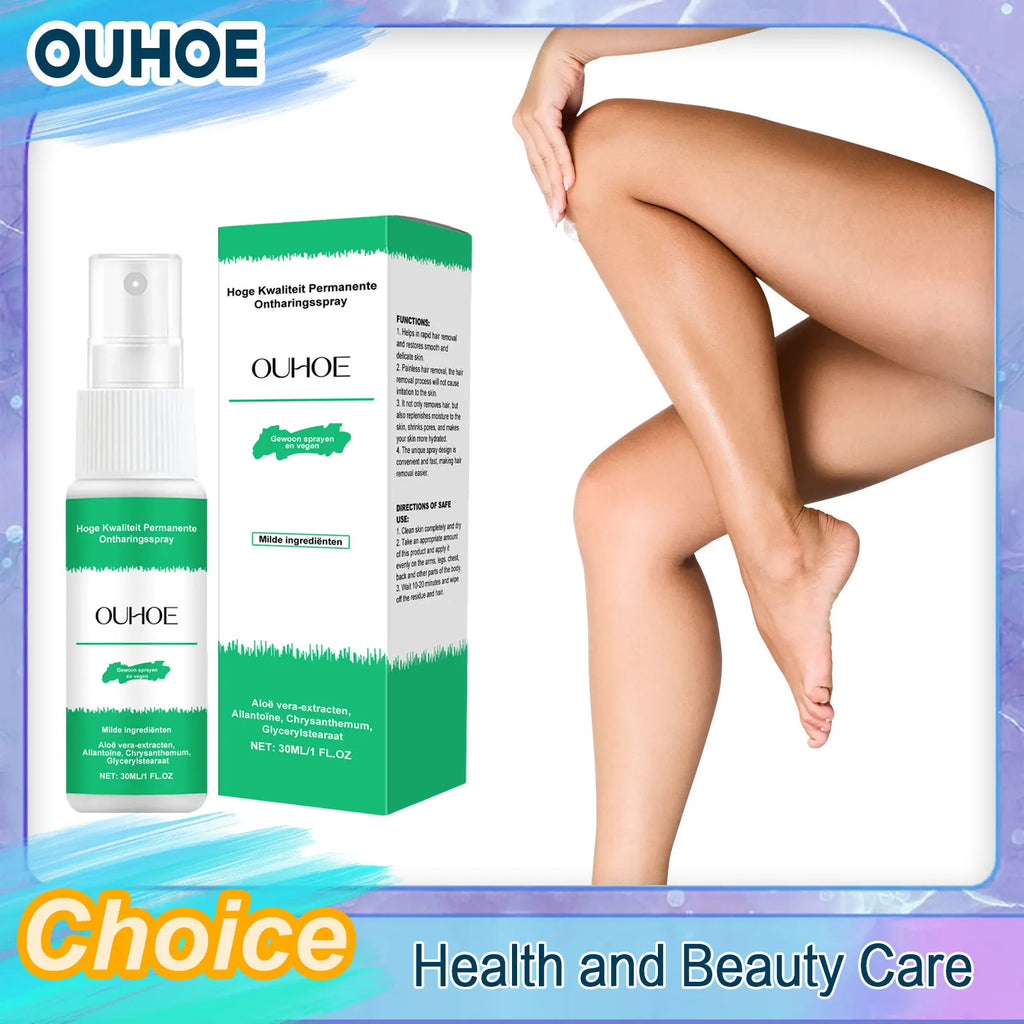 Ouhoe Hair Removal Spray – Depilatory Mist 30ml Depilatory Spray QXL
