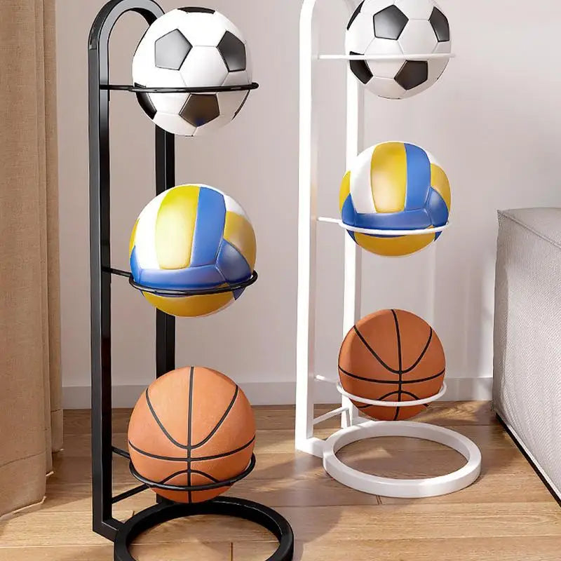 Multi-Layer Cast Iron Ball Storage Rack | Wall-Mount Stand Ball Storage Rack QXL