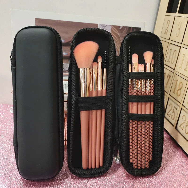 Waterproof Makeup Brush Bag | Double Zipper Travel Case Makeup Brush Bag QXL