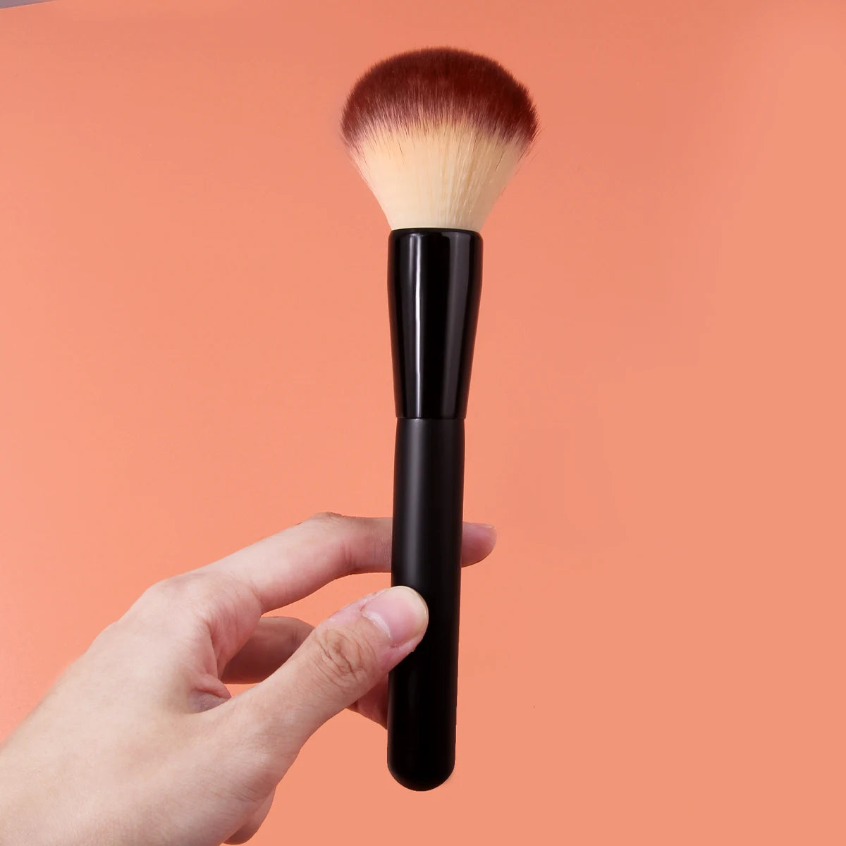 KOSSHOW Soft Blush, Contour & Setting Makeup Brush – Black Makeup Brush QXL