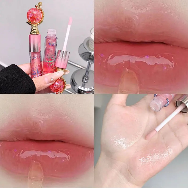 Watery Shimmering Lip Gloss | Mirror Finish Hydrating Tint Lip Gloss QXL 02