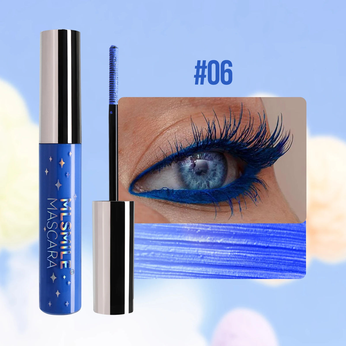 MLSMILE Glitter Pearlescent Mascara – Waterproof & Volumizing Glitter Mascara QXL sku6