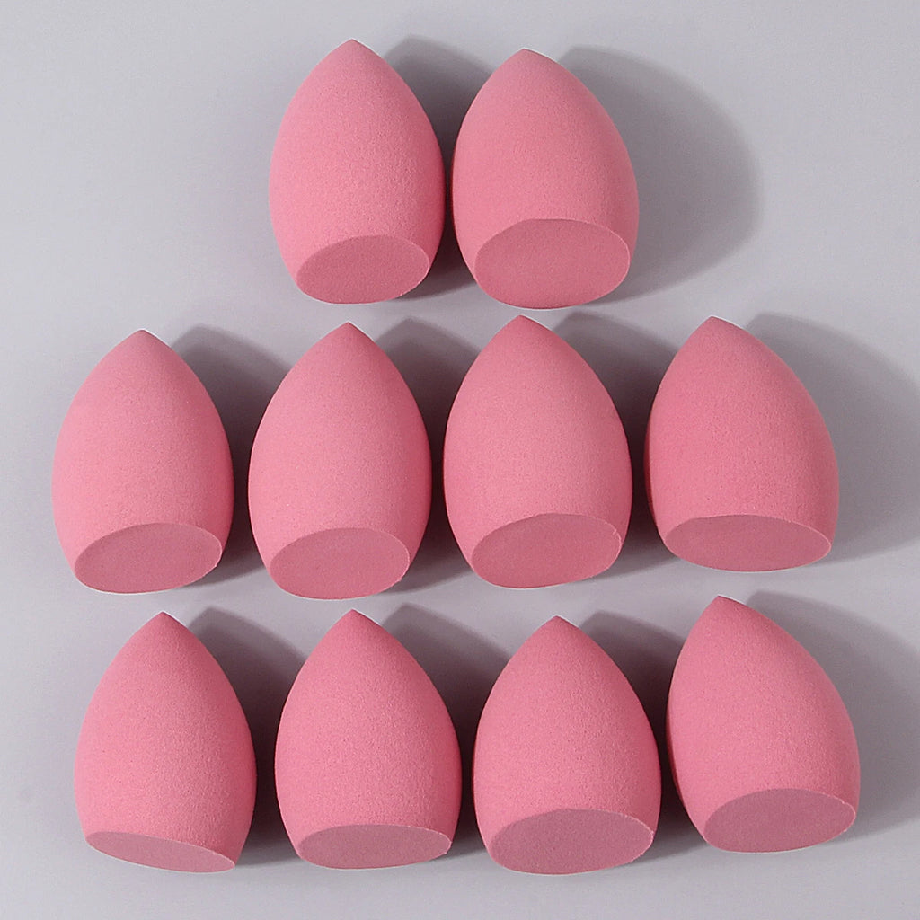 10-Pack Soft Makeup Sponge Puffs | Dry & Wet Beauty Eggs Makeup Sponge Puffs QXL