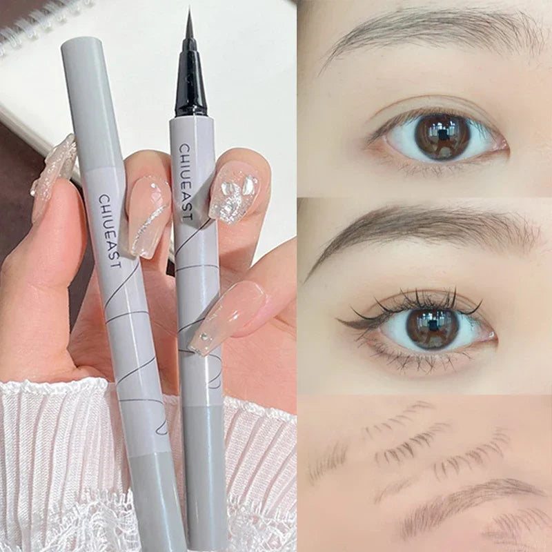 CHIUEAST Liquid Eyebrow Pen | Waterproof Ultra-Fine Brow Pencil Liquid Eyebrow Pen QXL
