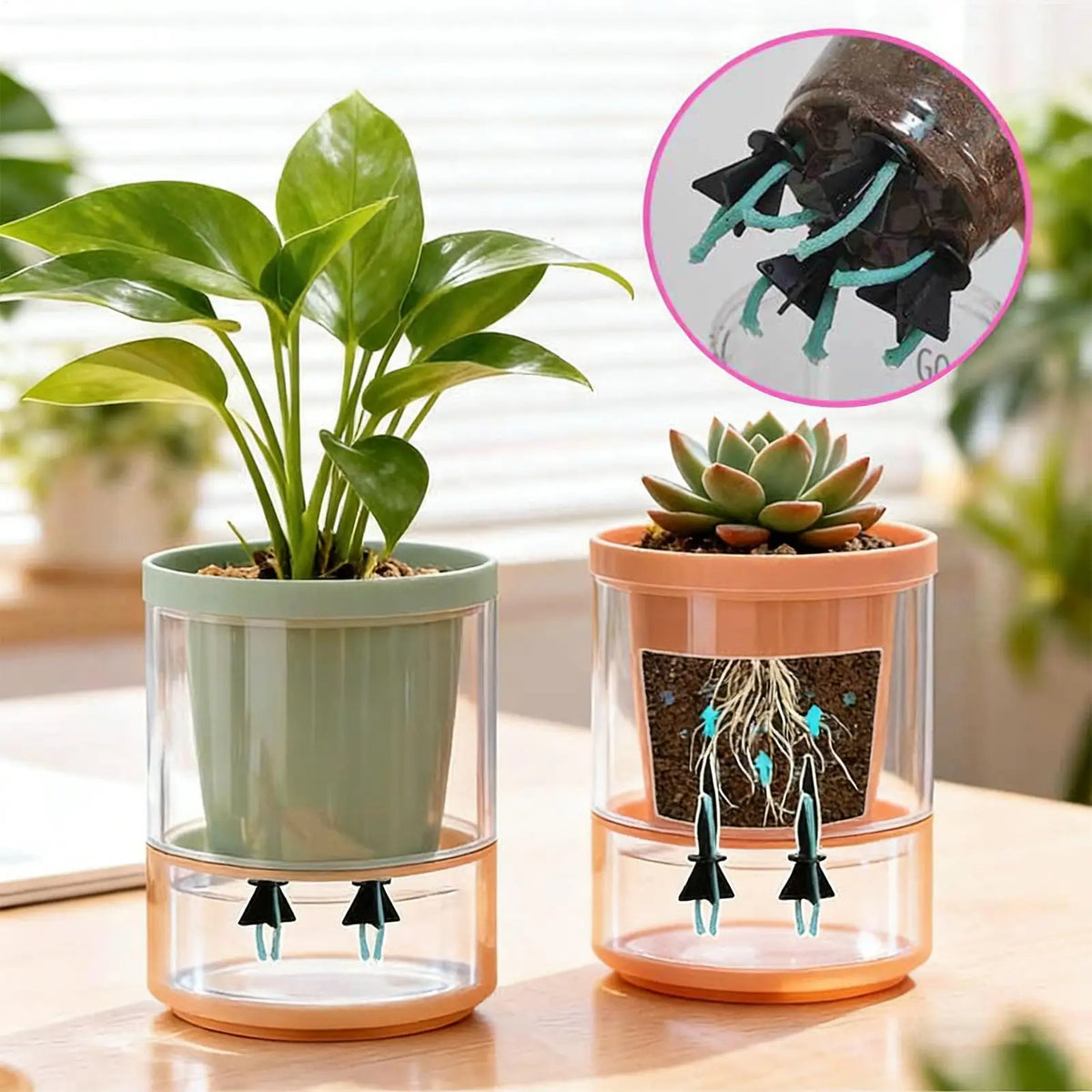 4-Pack Self-Watering Spikes | DIY Plant Irrigation System Plant Watering Spikes QXL