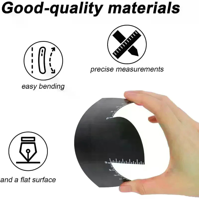 L-Shaped Corner Ruler | PVC Craft & DIY Measuring Tool Craft Measuring Ruler QXL