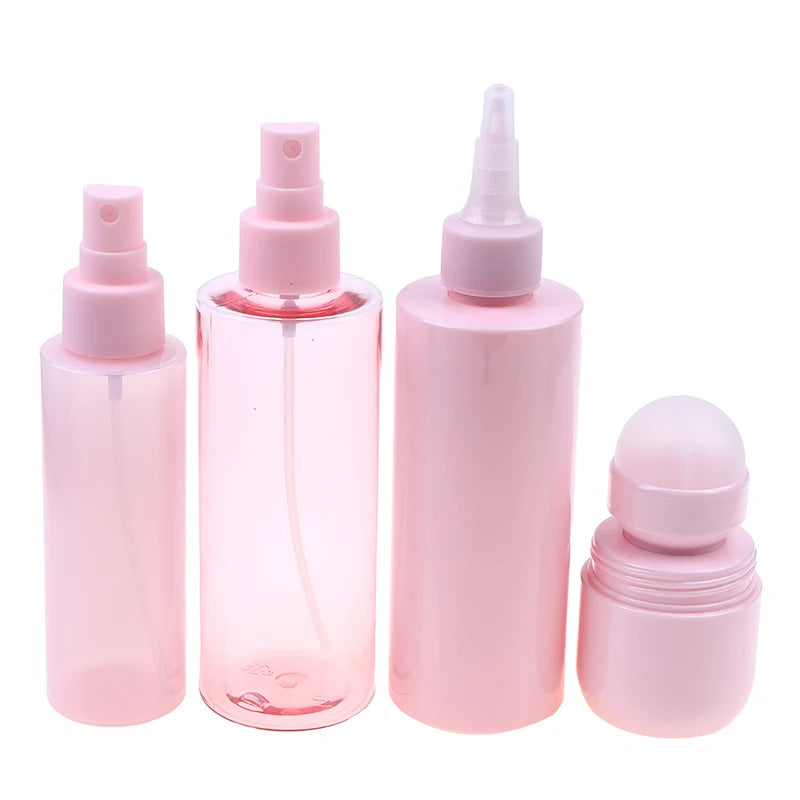 Pink PET Roll-On Bottle | Empty Refillable Oil & Perfume Roll-On Bottle QXL