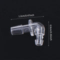 10-Pack Hearing Aid Tubing Connectors | Transparent Eartip Adaptor Hearing Aid Accessories QXL 10pcs