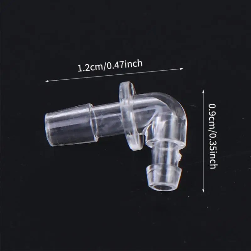 10-Pack Hearing Aid Tubing Connectors | Transparent Eartip Adaptor Hearing Aid Accessories QXL 10pcs