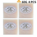 4-Pack JAM Rice Milk & Goat Milk Handmade Soap | K-Brother Handmade Bar Soap QXL K BROTHERS 60g X4