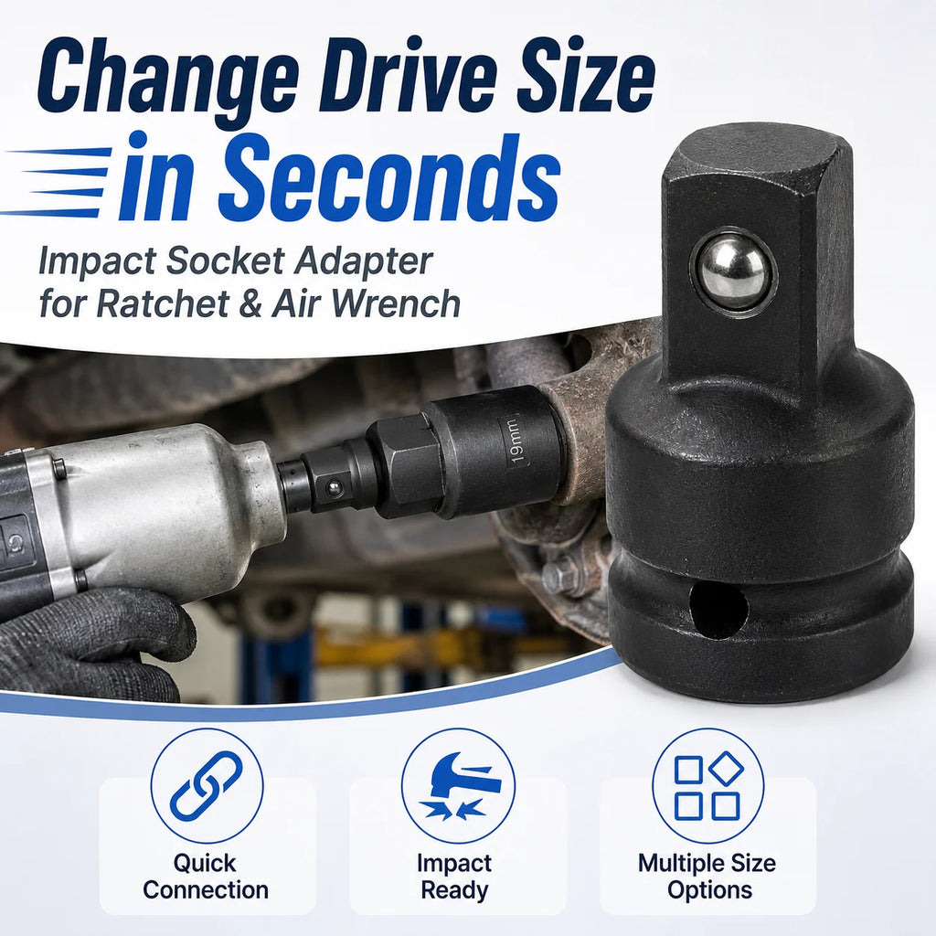 Socket Adapter Reducer Set | 1/4" 3/8" 1/2" 3/4" Drive Sizes Socket Drive Adapter QXL