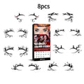 Halloween Eye Makeup Stickers | Waterproof Temporary Tattoos 4/8pc Eye Makeup Stickers QXL No.3 set China Mainland