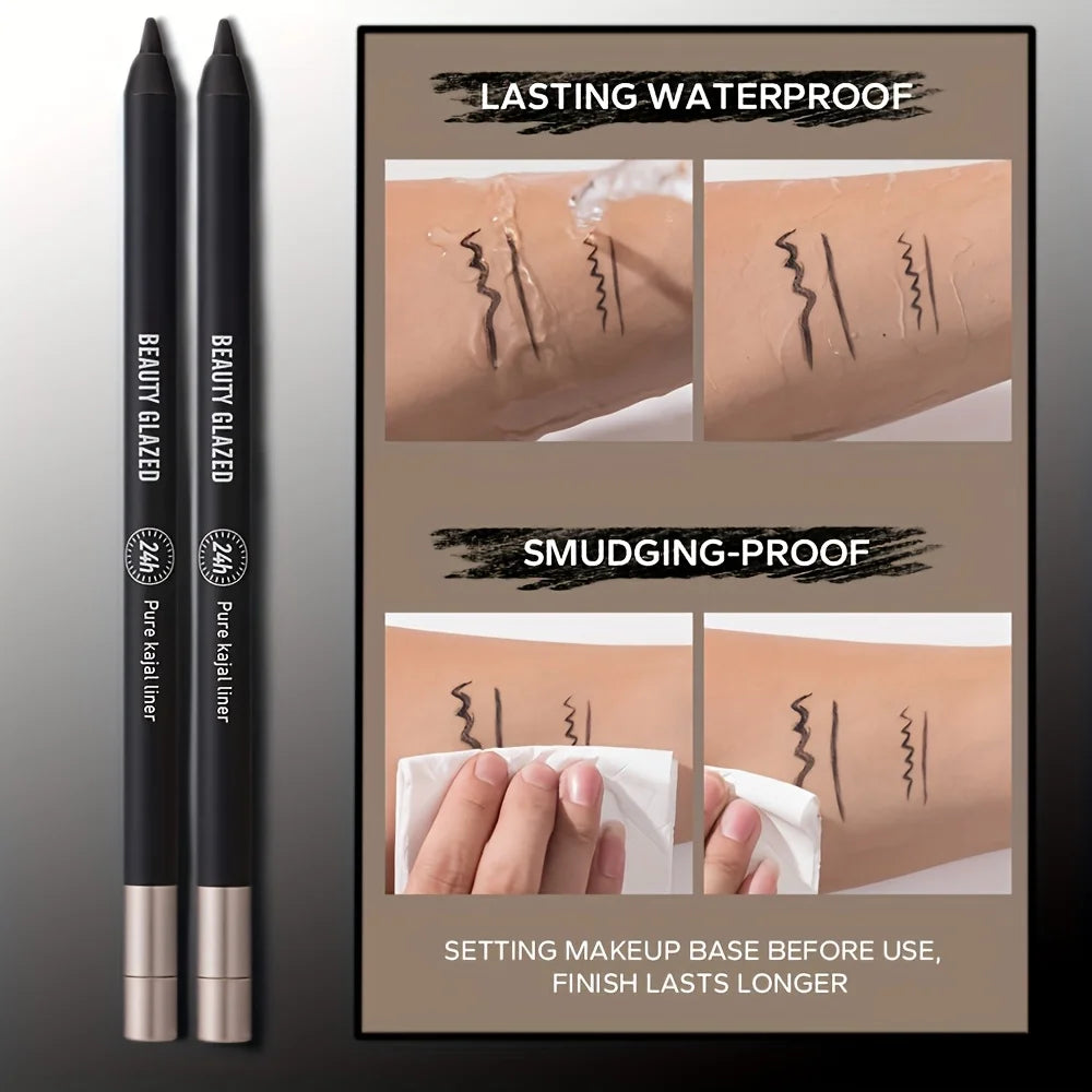 Dark Punk 3-Piece Makeup Set | Matte Black Lipstick & Eyeliner Makeup Set QXL