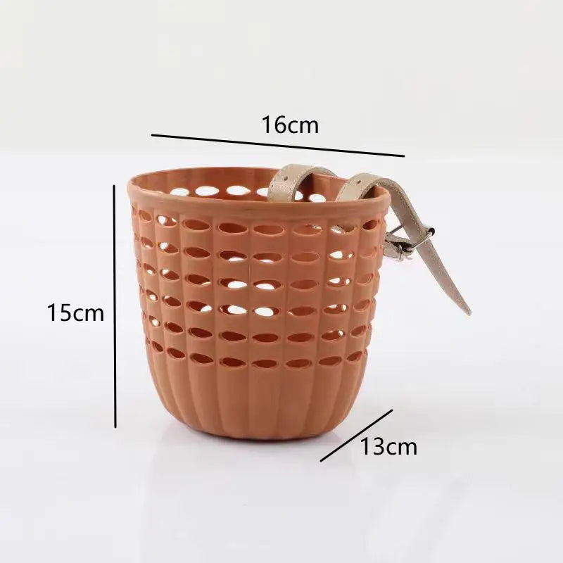 Kids Bike Basket with Adjustable Straps | Front-Mount Children Kids Bike Basket QXL
