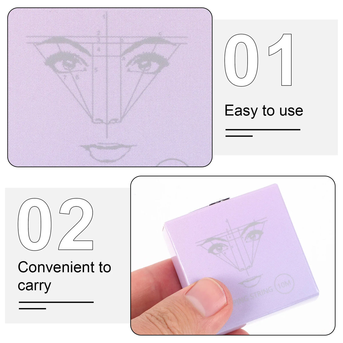 Brow Mapping String 10M | Eyebrow Symmetry Shaping Thread Brow Mapping Tool QXL