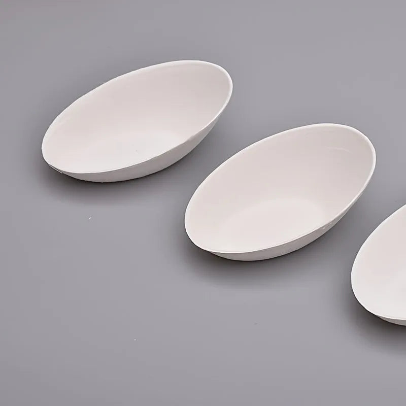 10-Pack Mini Disposable Sugarcane Plates | Eco Dipping Saucers Disposable Plates QXL