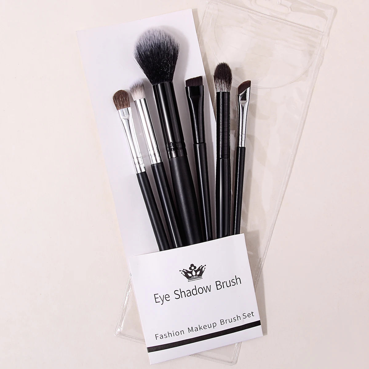 KOSSHOW 6-Pc Makeup Brush Set | Blush, Eyeshadow & Brow Kit Makeup Brush Set QXL