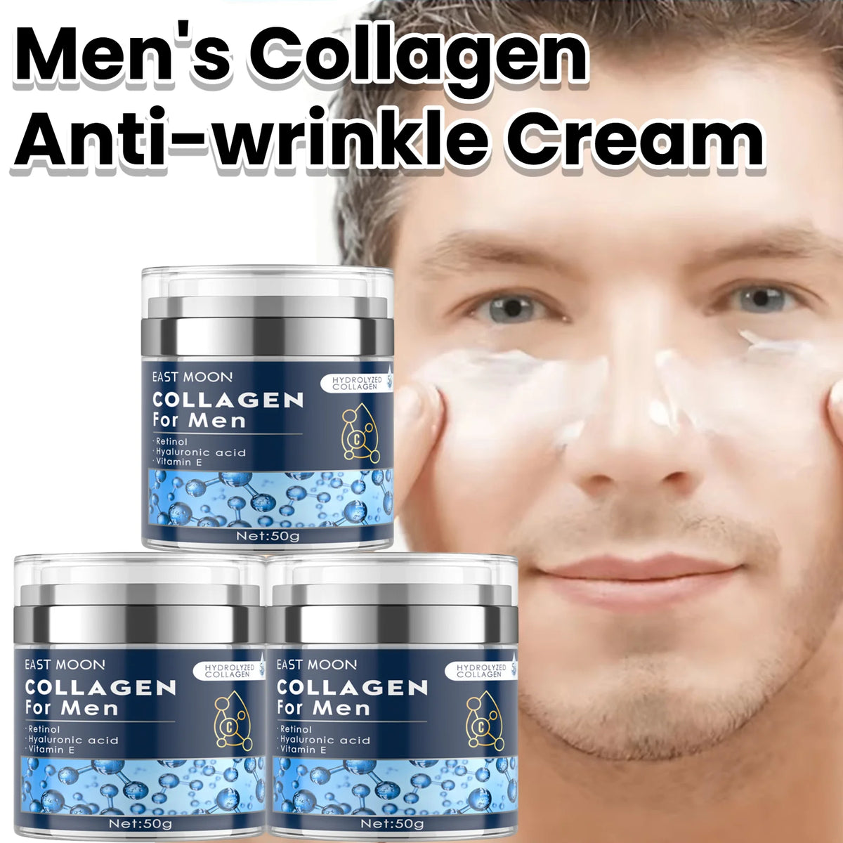 Men's Retinol Face Cream – Firming & Anti-Aging 50g | EAST MOON Men's Anti-Aging Cream QXL