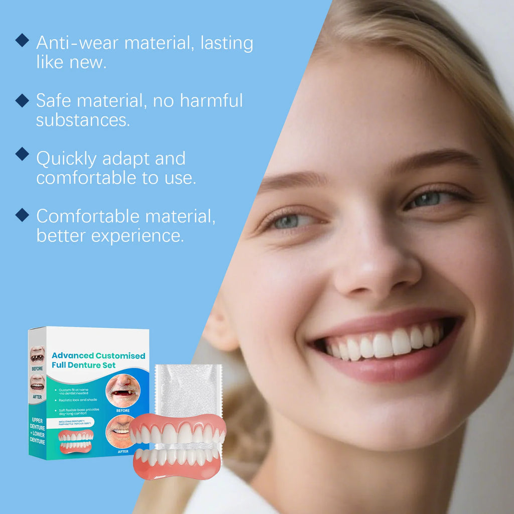 Adjustable Cosmetic Teeth Set | Smile Gap Cover Kit Cosmetic Denture Set QXL