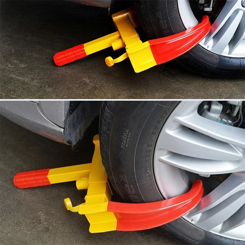 Heavy-Duty Wheel Clamp Tire Lock | Universal Anti-Theft Wheel Clamp Lock QXL