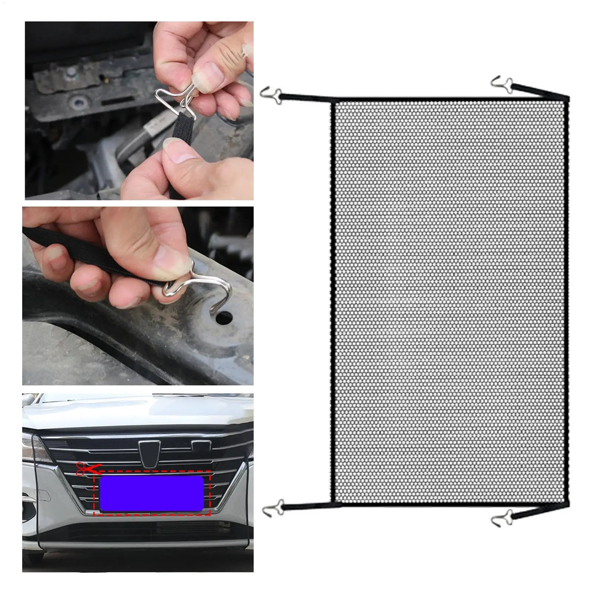 Universal Car Radiator Grill Mesh | Bug & Debris Guard Net Radiator Grill Mesh QXL