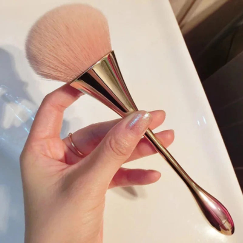 Rose Gold Large Powder Blush Brush | Professional Makeup Tool Powder Blush Brush QXL