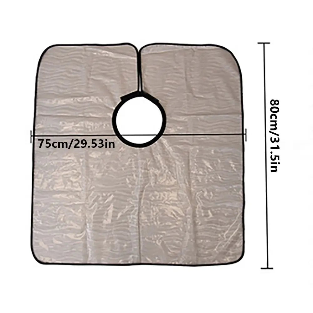 Waterproof PVC Hair Salon Cape | Adjustable Hairdressing Shawl Hairdressing Cape QXL